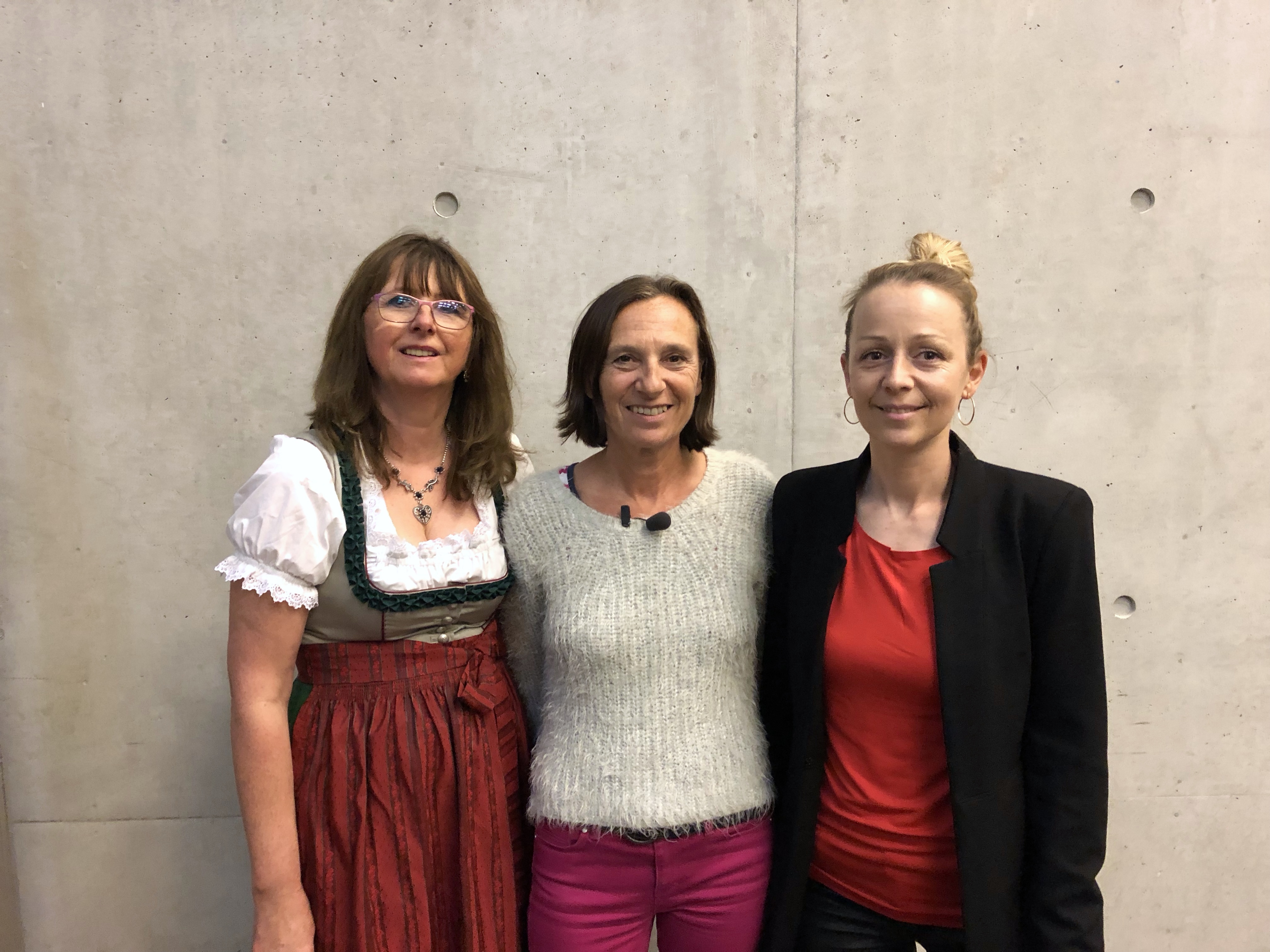 Elisabeth Krenner (stv. Vorsitzende Monitoringausschuss Salzburg), Karin Astegger (Vorsitzende Monitoringausschuss Salzburg), Christine Steger (Vorsitzende Bundesmonitoringausschuss)