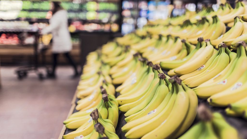 Bananen im Supermarkt