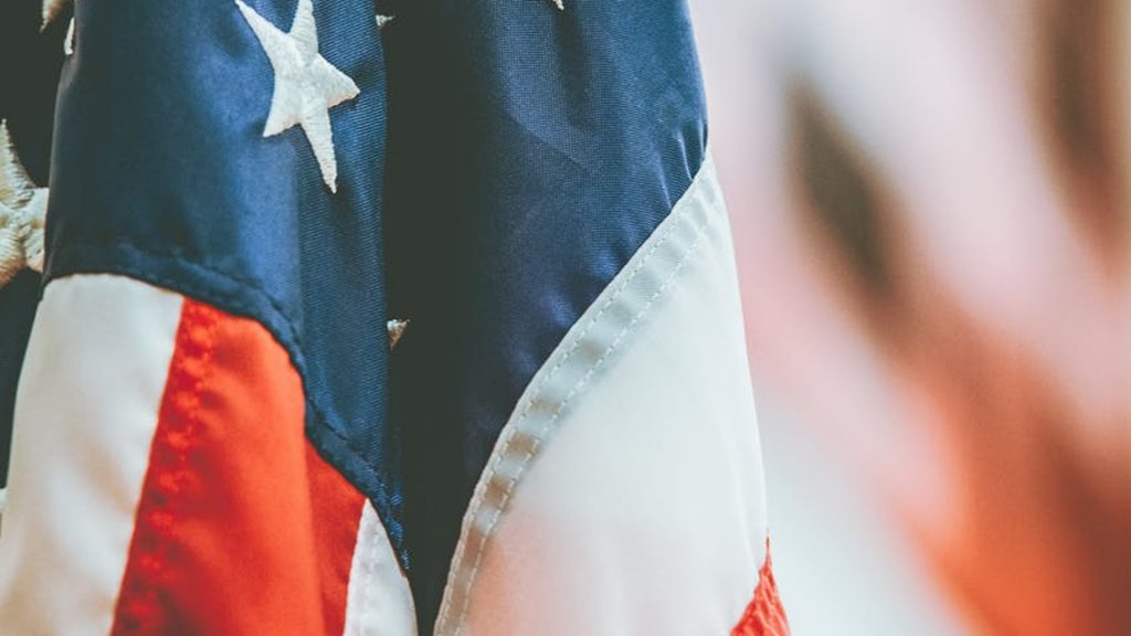Flagge der USA (Detailaufnahme)