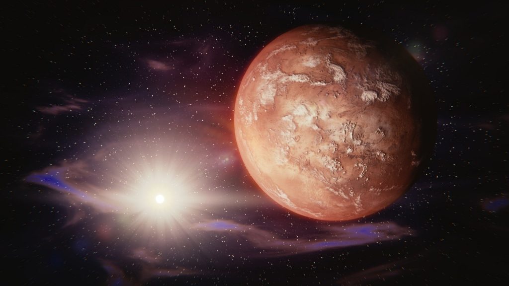 Modell vom Mars