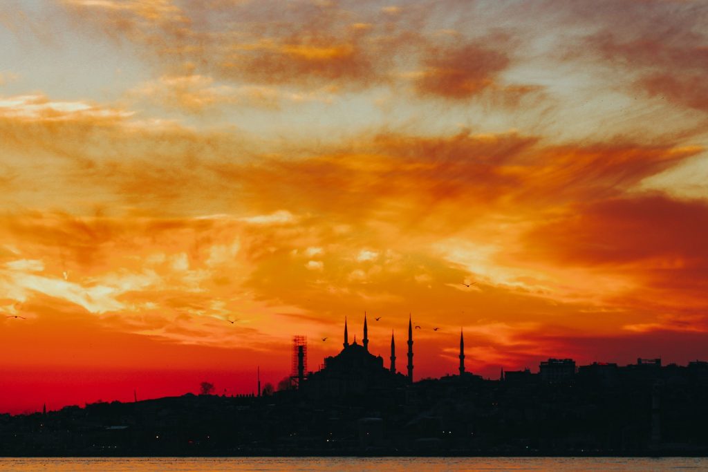Istanbul zu Sonnenuntergang