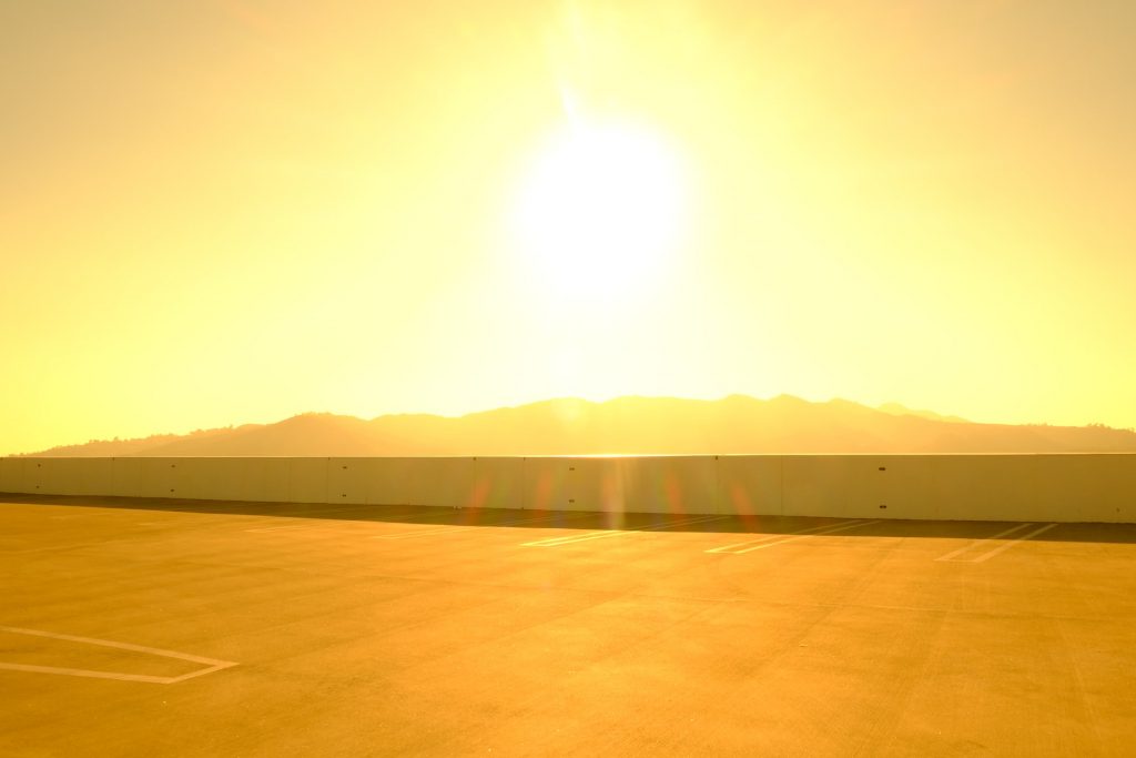 Sonne, heiß, gelbes Bild