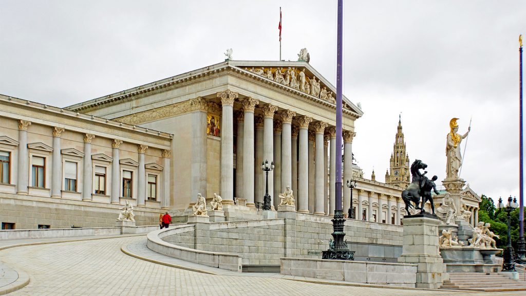 Das Parlament in Wien, Außenansicht