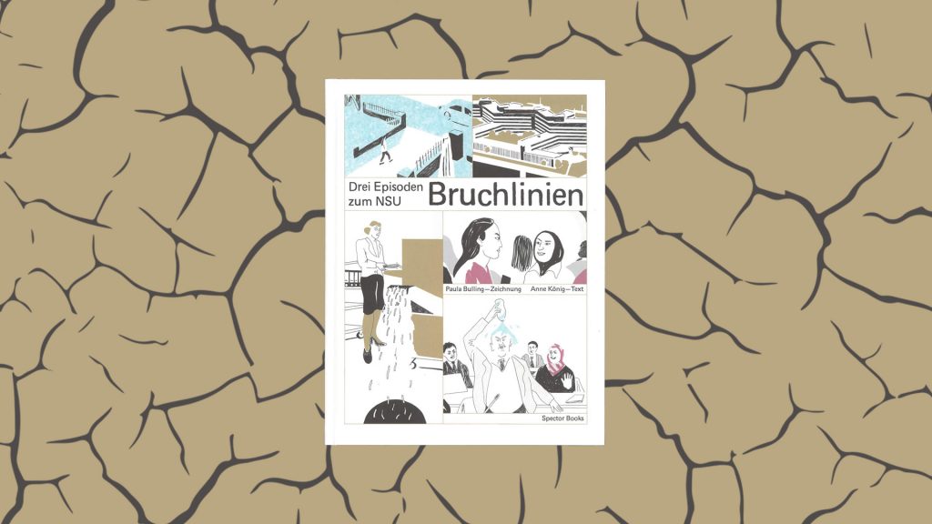 Buchcover von Bruchlinien, Hintergrund mit Rissen