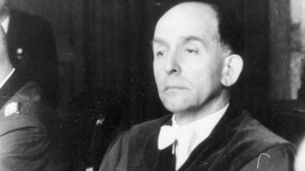 Roland Freisler, schwarz-weiß