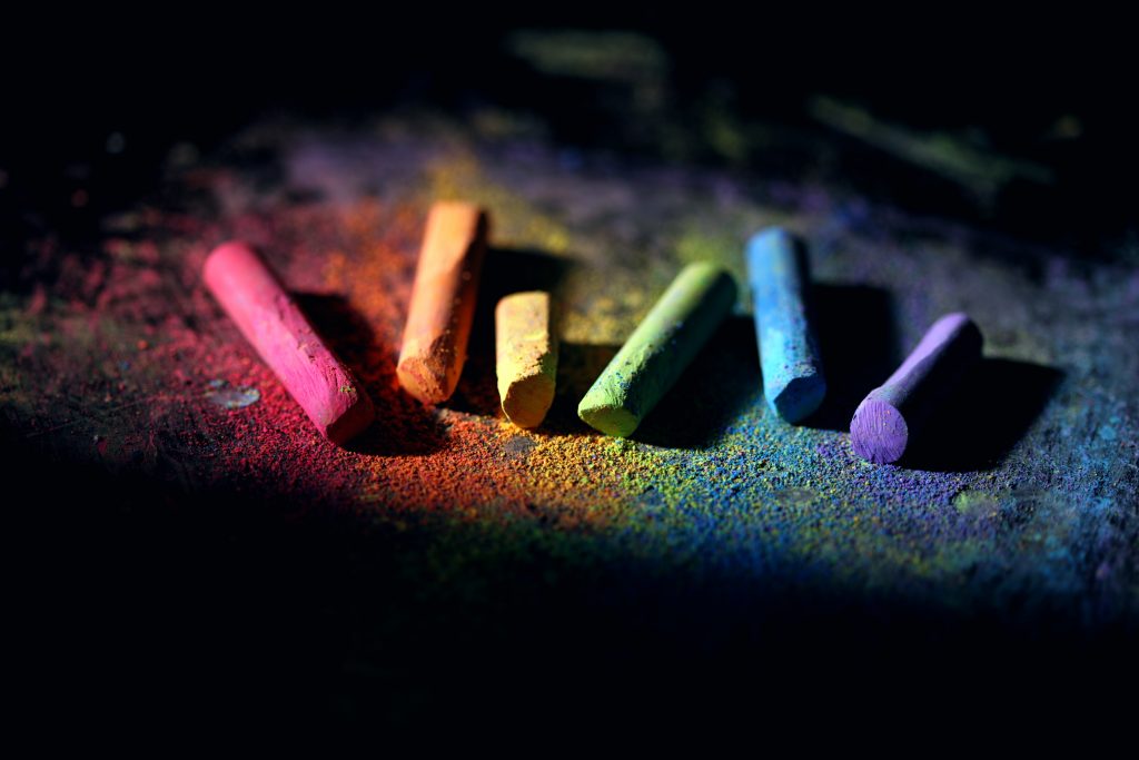 Bunte Kreiden