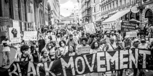 Transparent BLACK MOVEMENT Demo in Wien