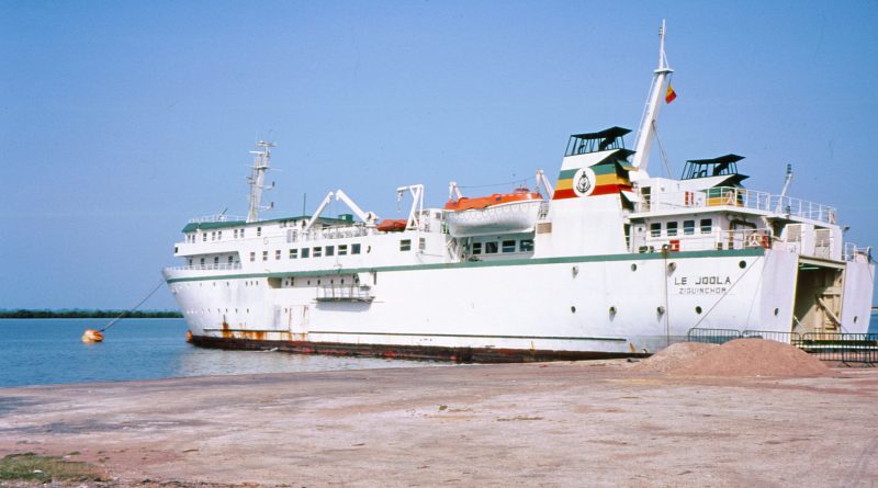 Das Schiff "Joola" im Jahr 1991