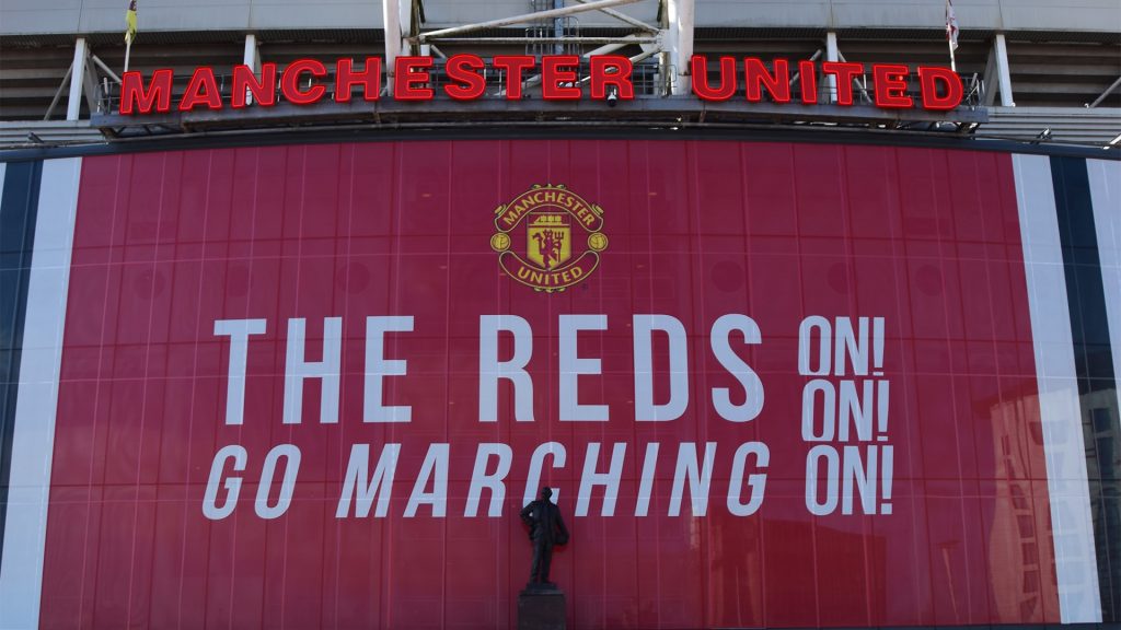 Plakt von Manchester United: "The Reds go marching on!