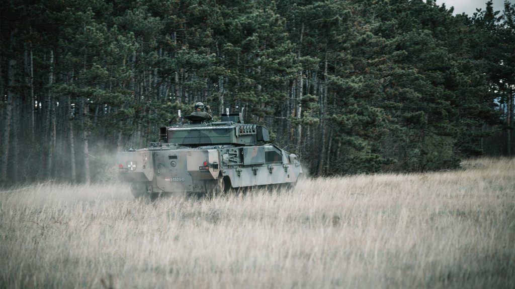 Ein Panzer des ö. Bundesheeres
