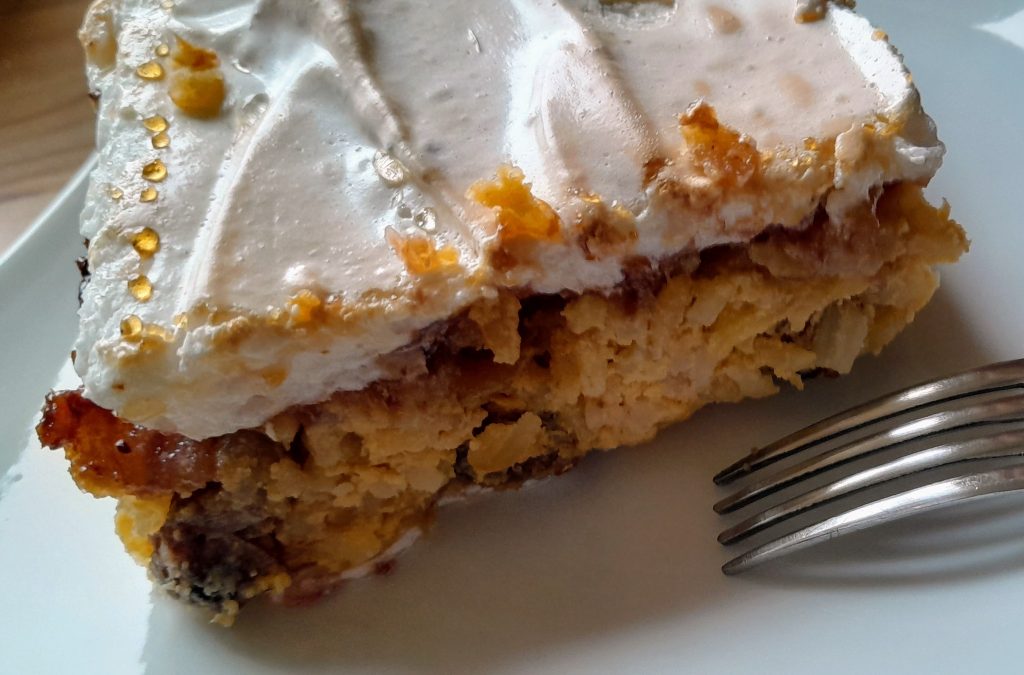 Kuchen mit Gabel
