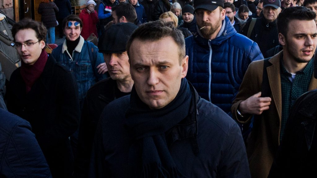 Nawalny bei einer Demo
