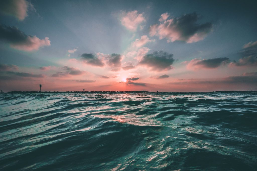 Meer, Sonnenuntergang
