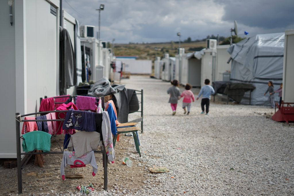 Kinder im einem Flüchtlingslager in Griechenland