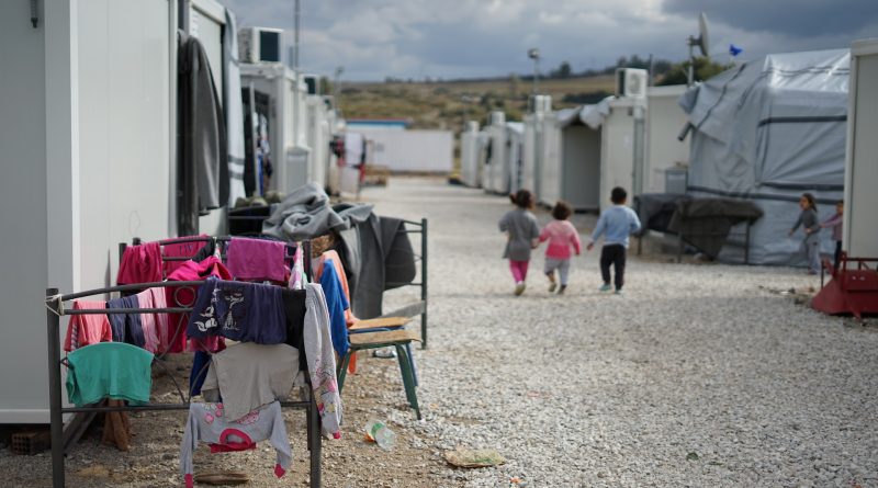 Kinder im einem Flüchtlingslager in Griechenland