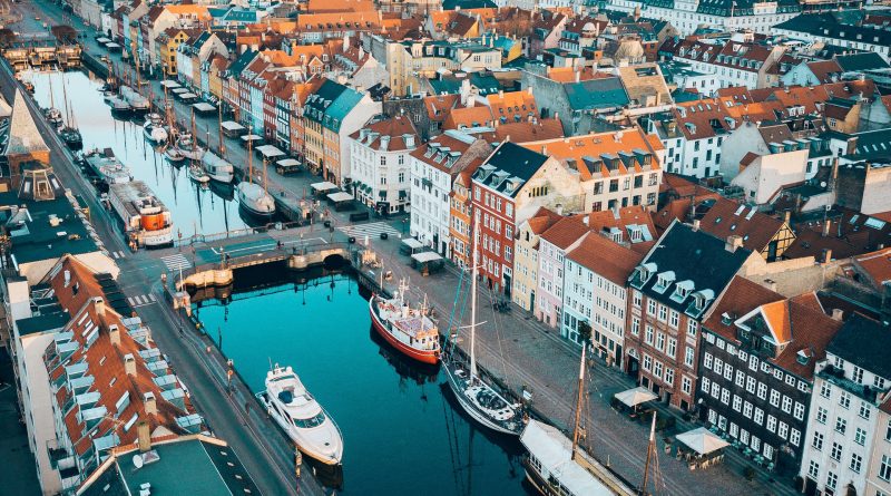 Blick von oben auf Kopenhagen