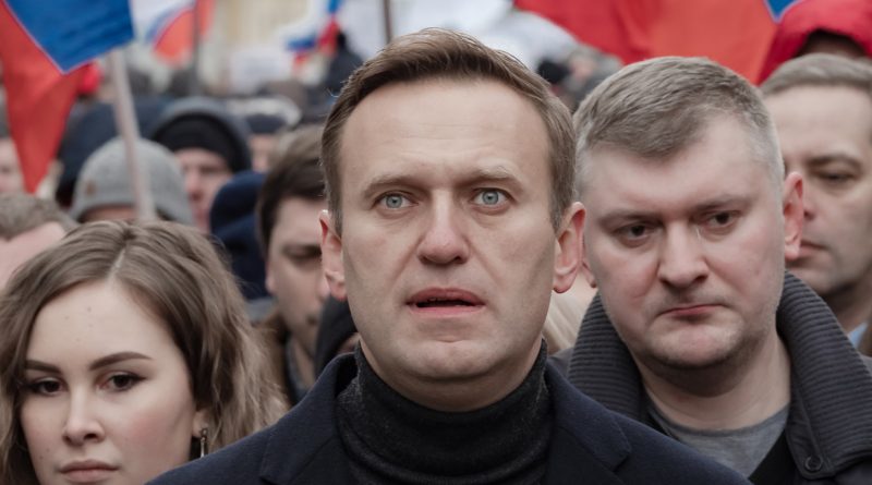 Nawalny bei einer Demonstration im Jahr 2020.