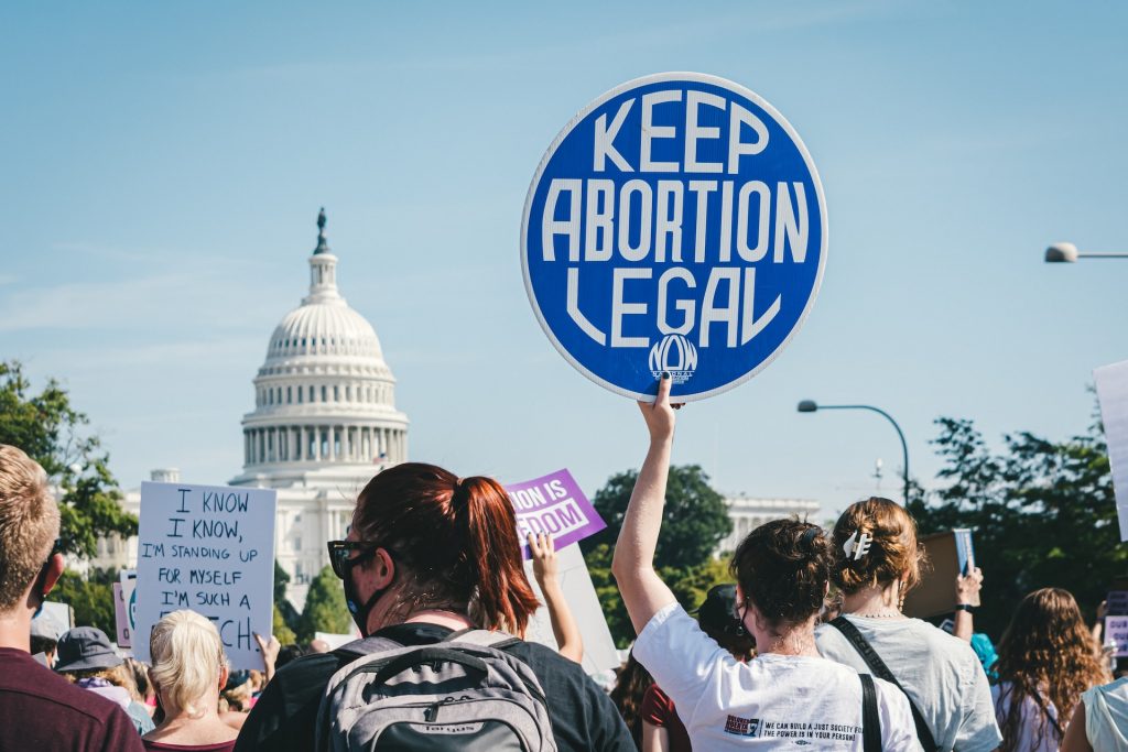 Demonstration in den USA, Demoschild: "Keep Abortion Legal"