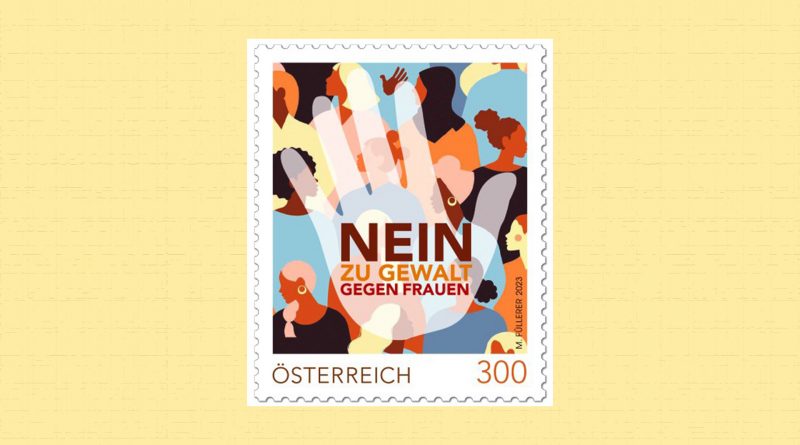 Briefmarke "Nein zu Gewalt gegen Frauen"