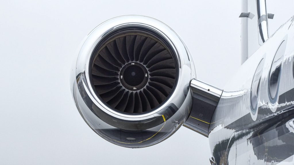 Turbine eines Privatjets