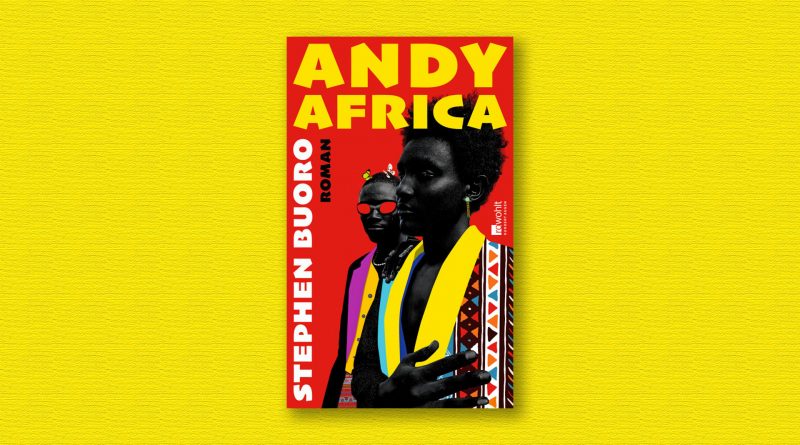 Buchcover von "Andy Africa" vor gelbem Hintergrund