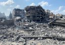 Zerstörte Gebäude im Gaza-Streifen im Oktober 2023.