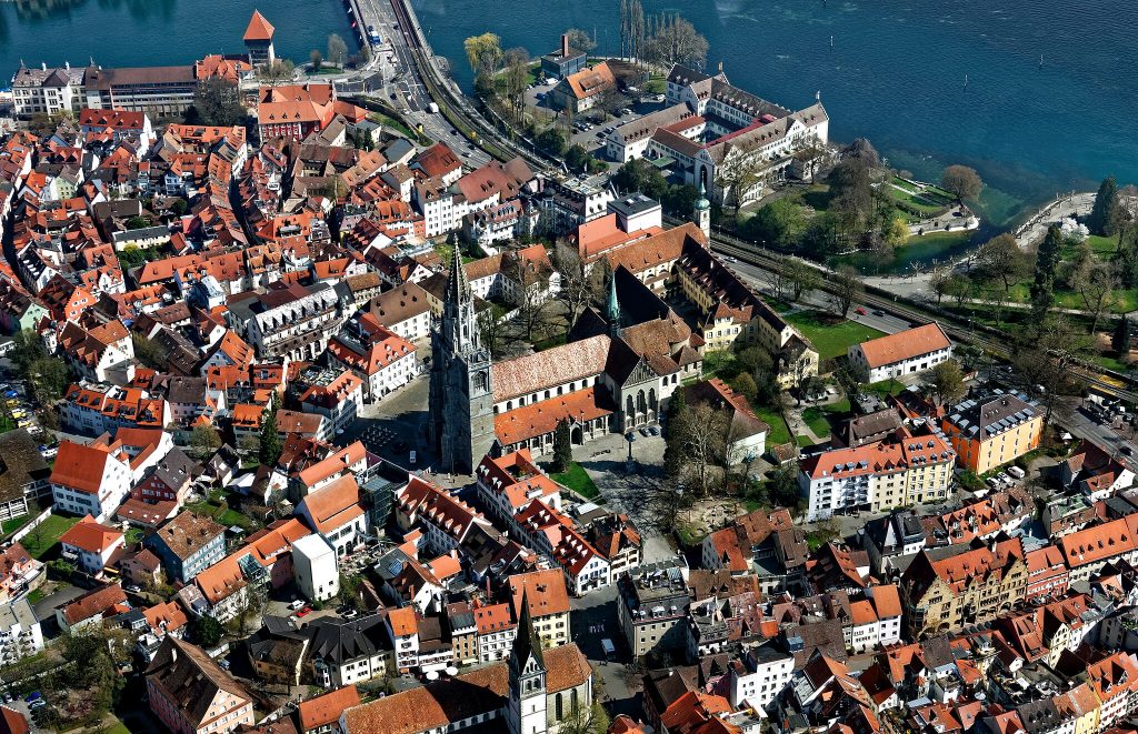 Konstanz von oben fotografiert