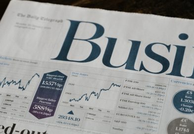 Aktienkurs in einer Zeitung