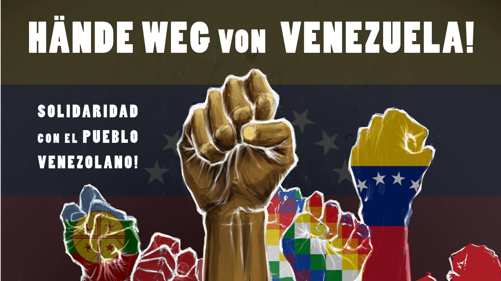 Demonstration: Hände weg von Venezuela!