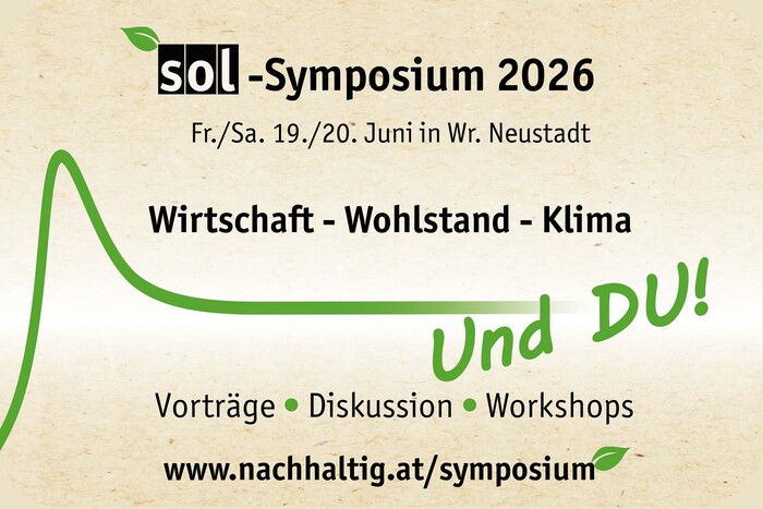 SOL-Symposium "Wirtschaft - Wohlstand - Klima ... und DU!"